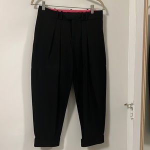 Black Halo pleated black pants